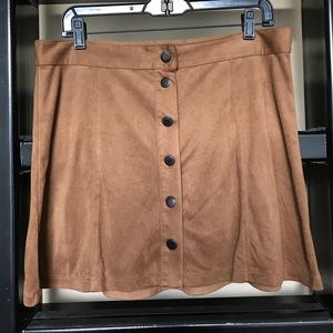 American Eagle Outfitters Skirts - American Eagle | Faux Suede Button Down Skirt American Eagle Outfitters Skirts - American Eagle | Faux Suede Button Down Skirt